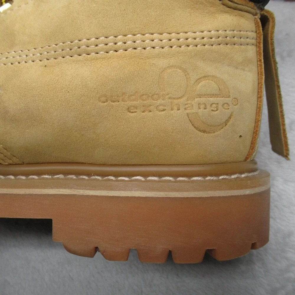 Construction Work Boots Mens 8 M Leather Lace Up Rugged Labor Work‎ Mechanic